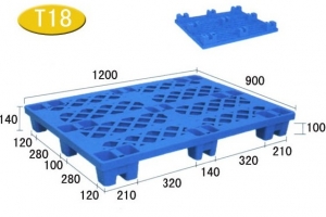 T18-九腳網(wǎng)格輕型塑料托盤